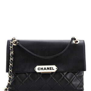 Chanel Retro Label Flap Bag Quilted #246606C20B